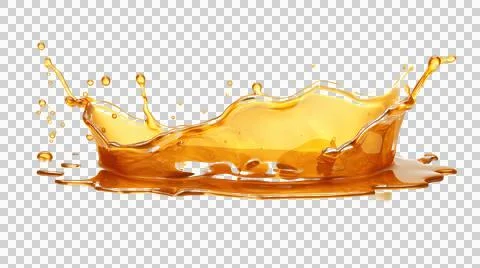 Honey drop and splash element Stock Illustration