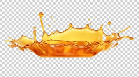 Honey drop and splash element Stock Illustration