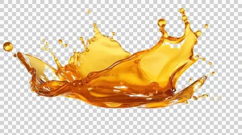 Honey drop and splash element Stock Illustration