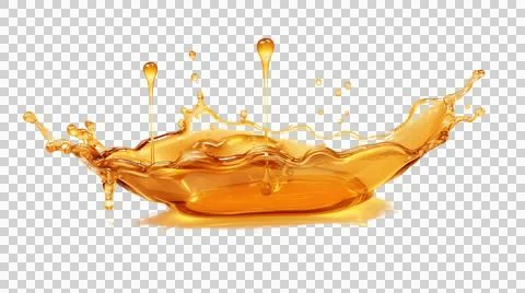 Honey drop and splash element Stock Illustration