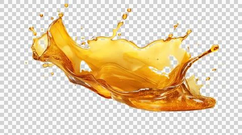 Honey drop and splash element Stock Illustration