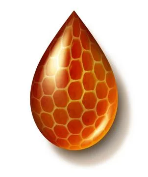 Honey drop Illustrazione stock