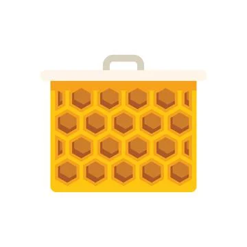 Honey extractor with honeycombs pattern processing natural sweet food product 库存插图