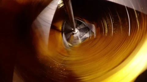 Honey Extractor in Prosses of Extraction of Honey From Honeycombs Inside View Stock Footage 66774469