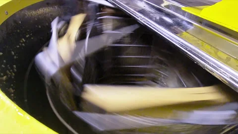 Honey extractor is spinning with frames with honeycombs. Stock Footage 218817356