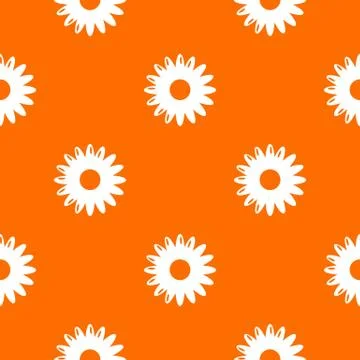 Honey flower pattern vector orange 스톡 일러스트