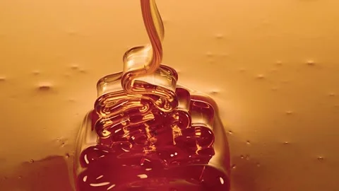 Honey flowing 4k Stock Footage 229367967