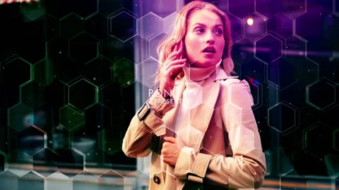 Honey Hive Slide Show After Effects stock