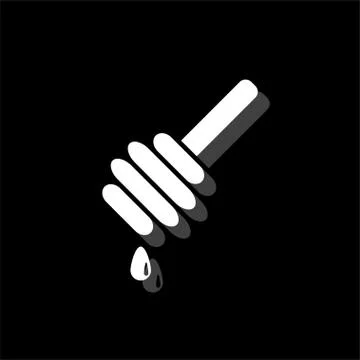 Honey icon flat Stock Illustration