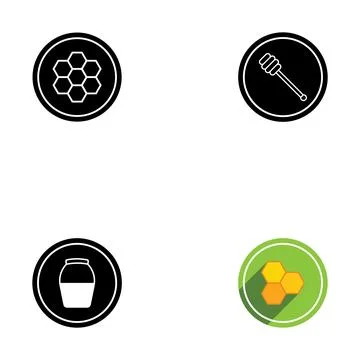 Honey icon vector Stock Illustration