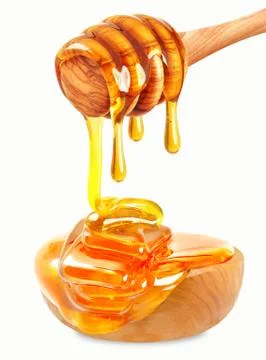 Honey  isolated Stock Photos
