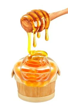 Honey  isolated Stock Photos