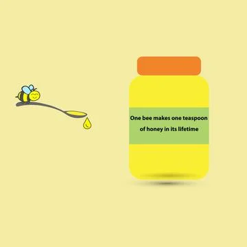 Honey jar Stock Illustration