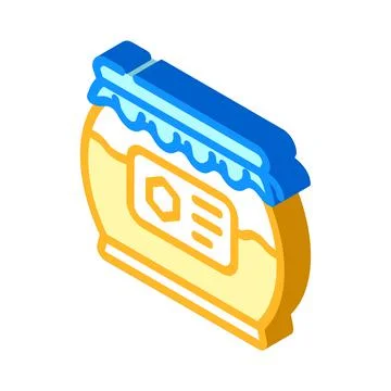 Honey jar isometric icon vector illustration Stock Illustration