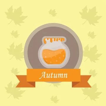 Honey Jar Label Stock-Illustration