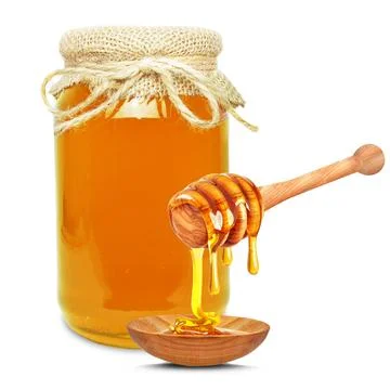 Honey in a jar Stock Photos