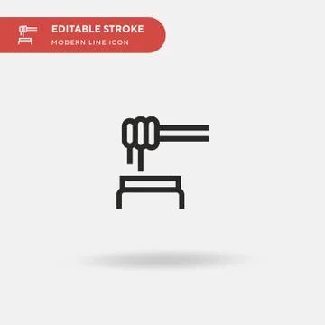 Honey Jar Simple vector icon. Illustration symbol design template for web mob Stock Illustration