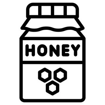 Honey Jar Vector Icon Design Illustration Stock Illustration