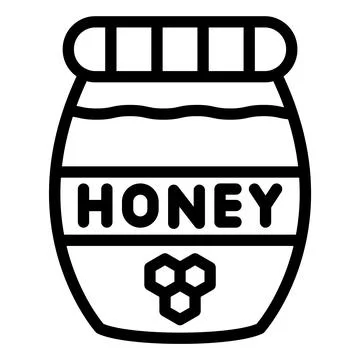 Honey Jar Vector Icon Design Illustration Illustrazione stock