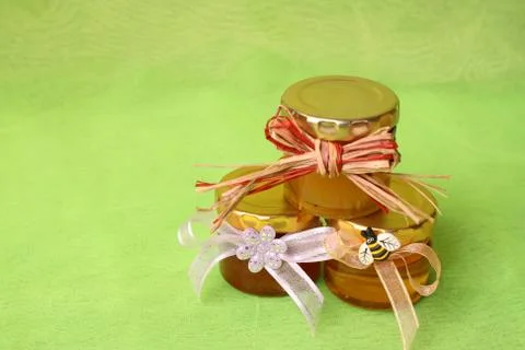 Honey Jars Stock Photos