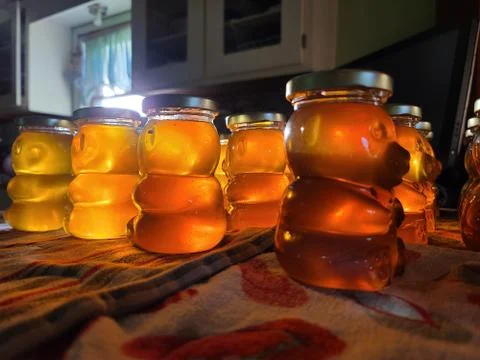 Honey Jars Stock Photos