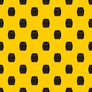 Honey keg pattern vector Illustrazione stock