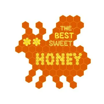 Honey label concept Stock Illustration