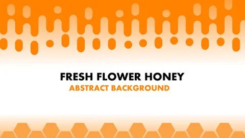 Honey label design concept. Vector. Simple geometric background for packaging Stock Illustration