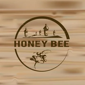 Honey  logo Ilustración de archivo