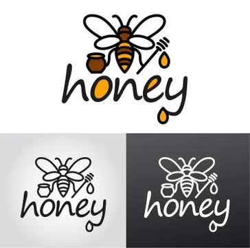 Honey logo Stock Illustration