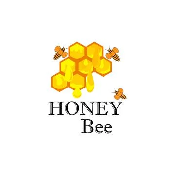 Honey  Logo Template Design Vector 库存插图