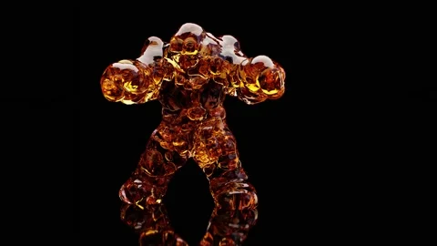 Honey Monster Dancing, swing dance charleston, isolated, Stock Footage 179550595