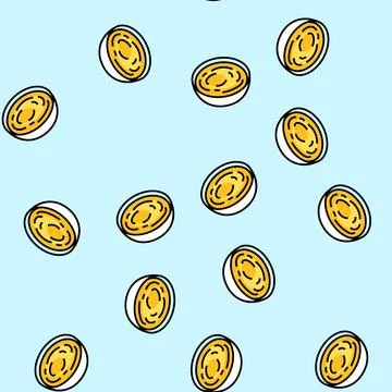 Honey mustard condiment vector seamless pattern Illustrazione stock