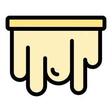 Honey nectar icon vector flat Illustrazione stock