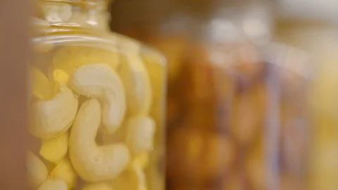 Honey With Nuts Stock Footage 106588928