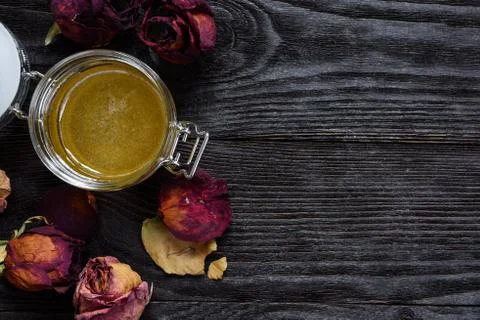 Honey in the pot Stock Photos