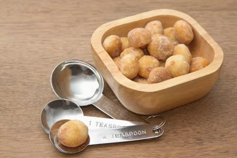 Honey roasted macadamia nut Stock Photos