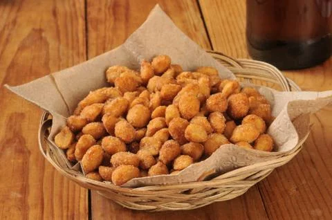 Honey roasted peanuts Stock Photos
