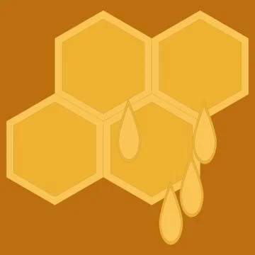 Honey. Simple flat vector illustration Stock Illustration