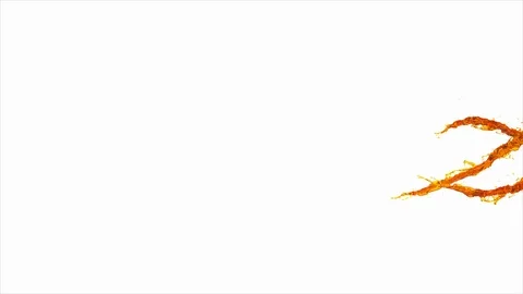 Honey splash spiral Stock Footage 111150564