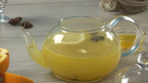 Honey Tea Stock Footage 97219568