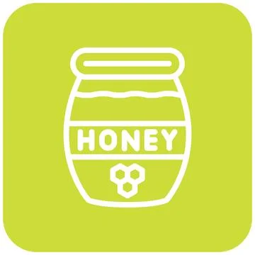Honey Vector Icon Design Illustration Stock Illustration