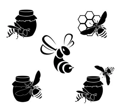 Honey vector icons Stock Illustration