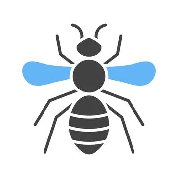 Honeybee icon vector image. Stock Illustration