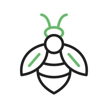 Honeybee icon vector image. Stock Illustration