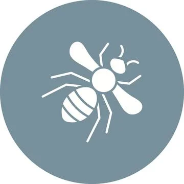 Honeybee icon vector image. Stock Illustration