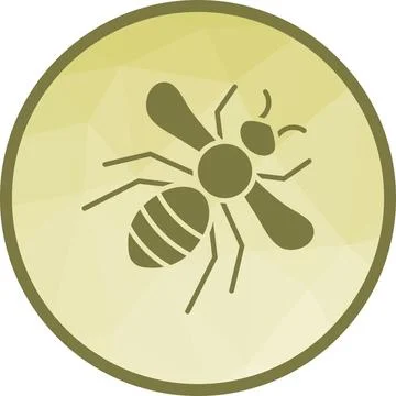 Honeybee icon vector image. Stock Illustration