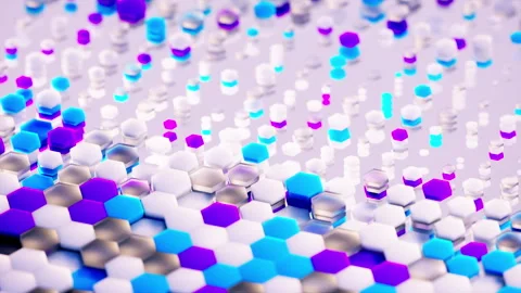 Honeycomb 3d render Stock Footage 335785957