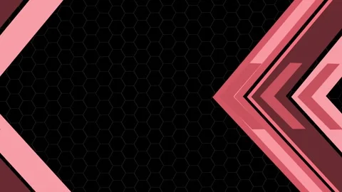 Honeycomb background geometric chevrons on left and right modern tech abstr.. Stock Footage 335488947