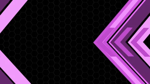 Honeycomb background geometric chevrons on left and right modern tech abstr.. Stock Footage 335489015